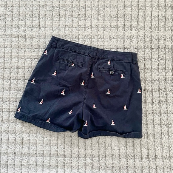 Bass Blue Bermuda Shorts Nautical Pattern - Picture 2 of 3